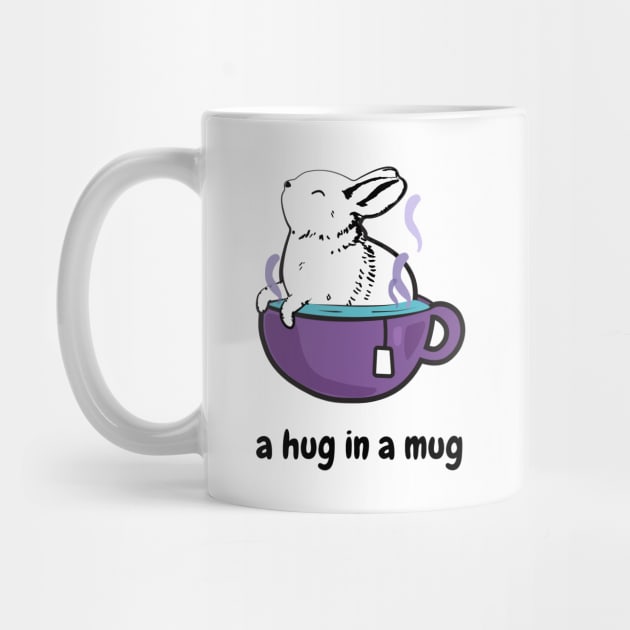 A Hug In A Mug, Rabbit In A Teacup by Sizzlinks